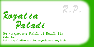 rozalia paladi business card